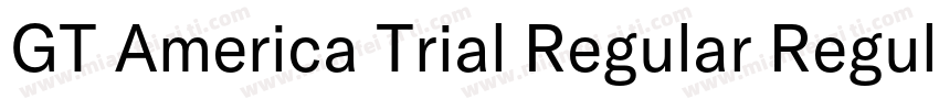 GT America Trial Regular Regular字体转换